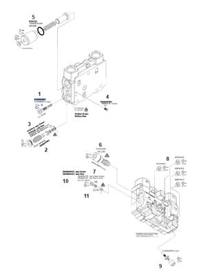 Crane distributor K220, assembly 9991739