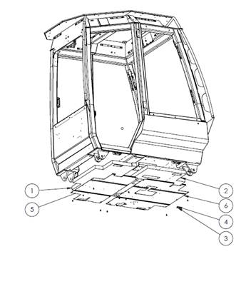 Insulator cabin, bottom 9991997