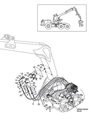 Crane shock absorber, assembly 9992208
