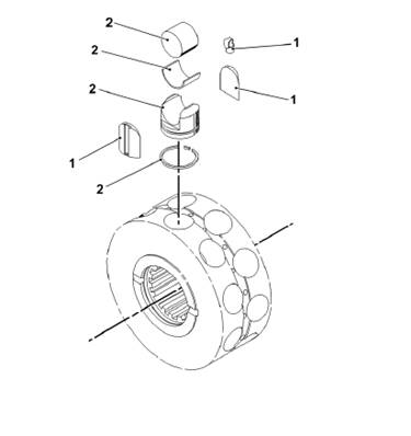 Rear advancement motor, piston 9992215