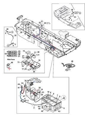 24V battery, assembly 9992547S2