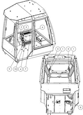 7000 seat, armrests 9992576