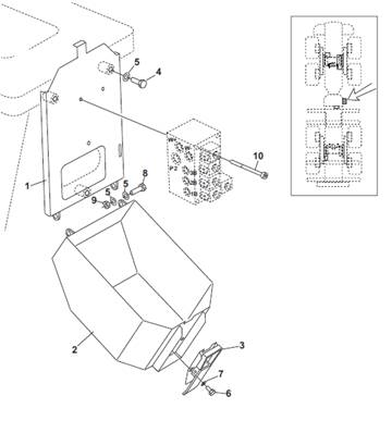 Cradle hydraulic valve protection, assembly 99929266GR