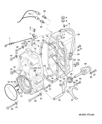 Transmission box, assembly 99929274