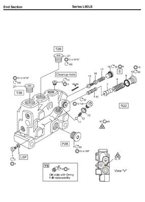 Hydraulic distributor, assembly 99969369