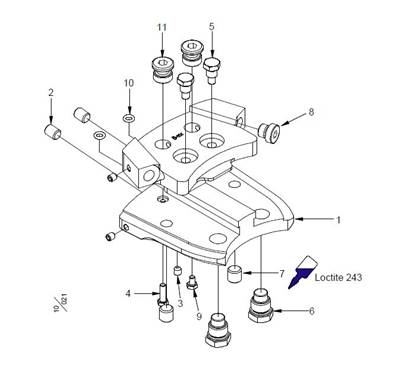 Bar holder for F11-19 #5 with stump treatment LM033078