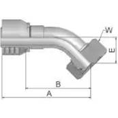 Crimp fitting Parker L 12 - 45° - Series 48 1CE48-12-4