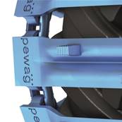 Pair of tracks bluetrack perfekt 26mm 2x2 for 750/55 Pewag 762452X2