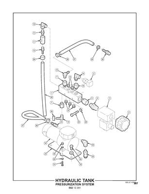 Hydraulic Tank, Pressurization System 50212392