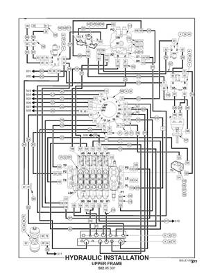 Hydraulic Installation, Upper Frame 50295302S3