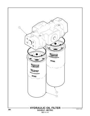 Hydraulic Oil Filter, Double - Metric 50310391