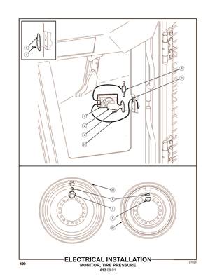 Electrical Installation, Monitor, Tire Presure 6120801
