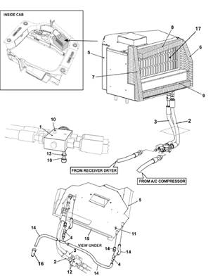 Cab air conditioning, assembly 7018932
