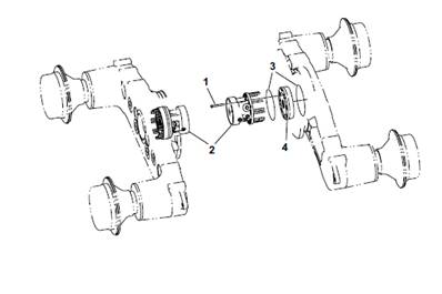 MSE08 forward drive motor, assembly 9901335