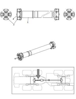Transmission, drive shafts 9991185