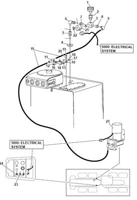 Hydraulic vacuum pump, assembly 9991188