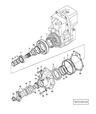 Transmission box, assembly 9991303S2