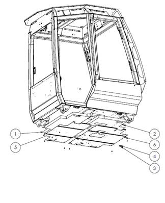 Insulator cabin, bottom 9991377