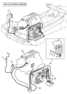 Stage 4 engine AdBlue wiring harness, fitting 9991682