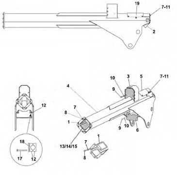 Crane 300 telescope arm 10m assembly 9991849