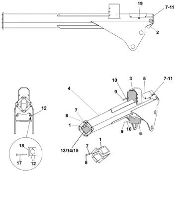 Crane 250 telescope arm 11m assembly 9992114