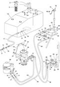 Fuel lines, mounting 9992212S2
