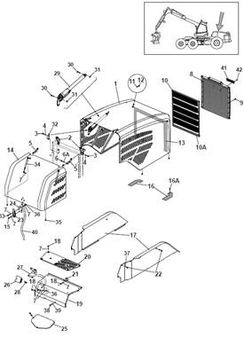 Hood guard, mounting 9992285