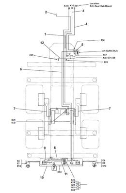 Rear frame harness, assembly 9992465