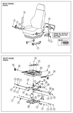 Seat 7000 BASIC, assembly 99929138