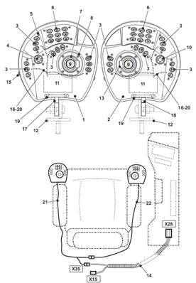 SAKAE joystick, assembly 9992988