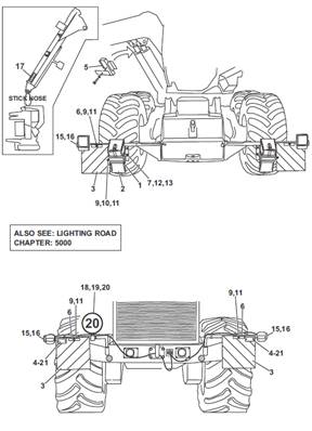 Road lighting kit, mounting 9992993