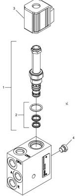 Saw hydraulic manifold LM018216