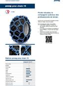 Pair of double diamond chains Prac Chain 16 Pewag 77605