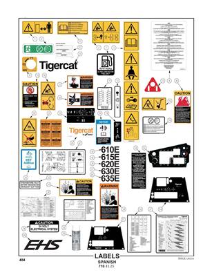 Labels, Spanish 7104125