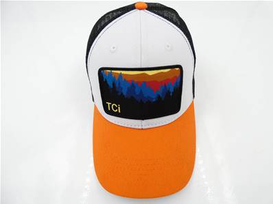 Cap ''Truck style'' patch design orange