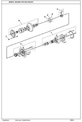 Rear feed motor, assembly 7000799