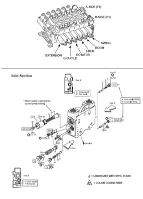 Crane distributor K170, assembly 9900234