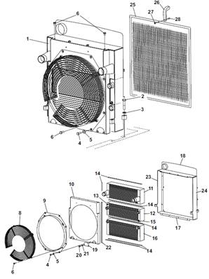 Water cooling, assembly 9903324