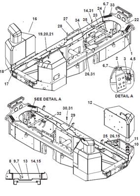 Rear frame 9990005S2