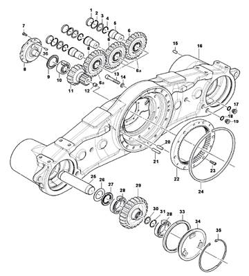 Bogie housing balanced 9990037S2