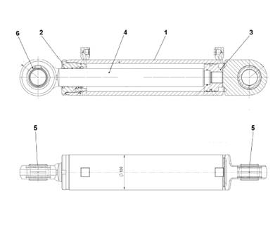 Swing Lock Cylinder, Assembly 9991200