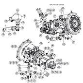 Transmission pump bracket, assembly 9991297S2