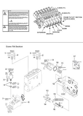 Crane distributor K220, assembly 9991610