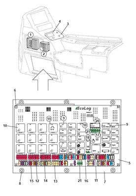 Fuse panel, assembly 9992097
