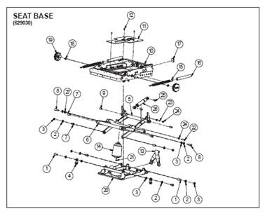 Seat 7000 BASIC, assembly 9992135
