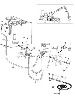 Hydraulic tank, filling pump 9992187