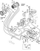 MSE08 forward drive motor, hydraulic lines 9992333S2