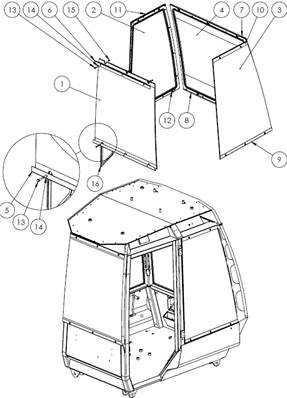 7000 seat, armrests 9992577