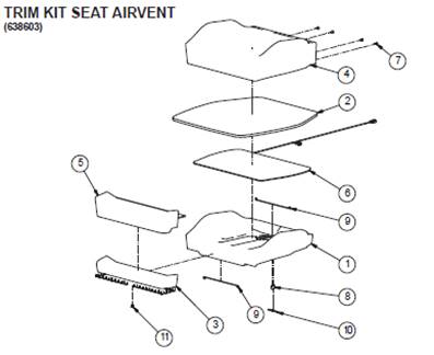 Seat 7000 MEDIUM, assembly 9992844