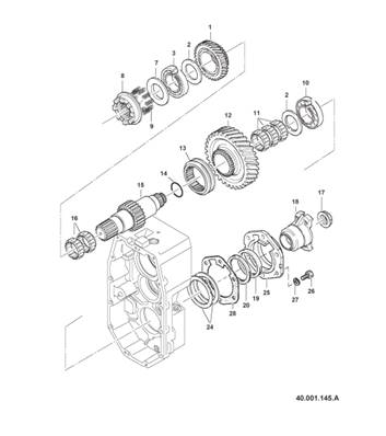 Transmission box, assembly 99929201